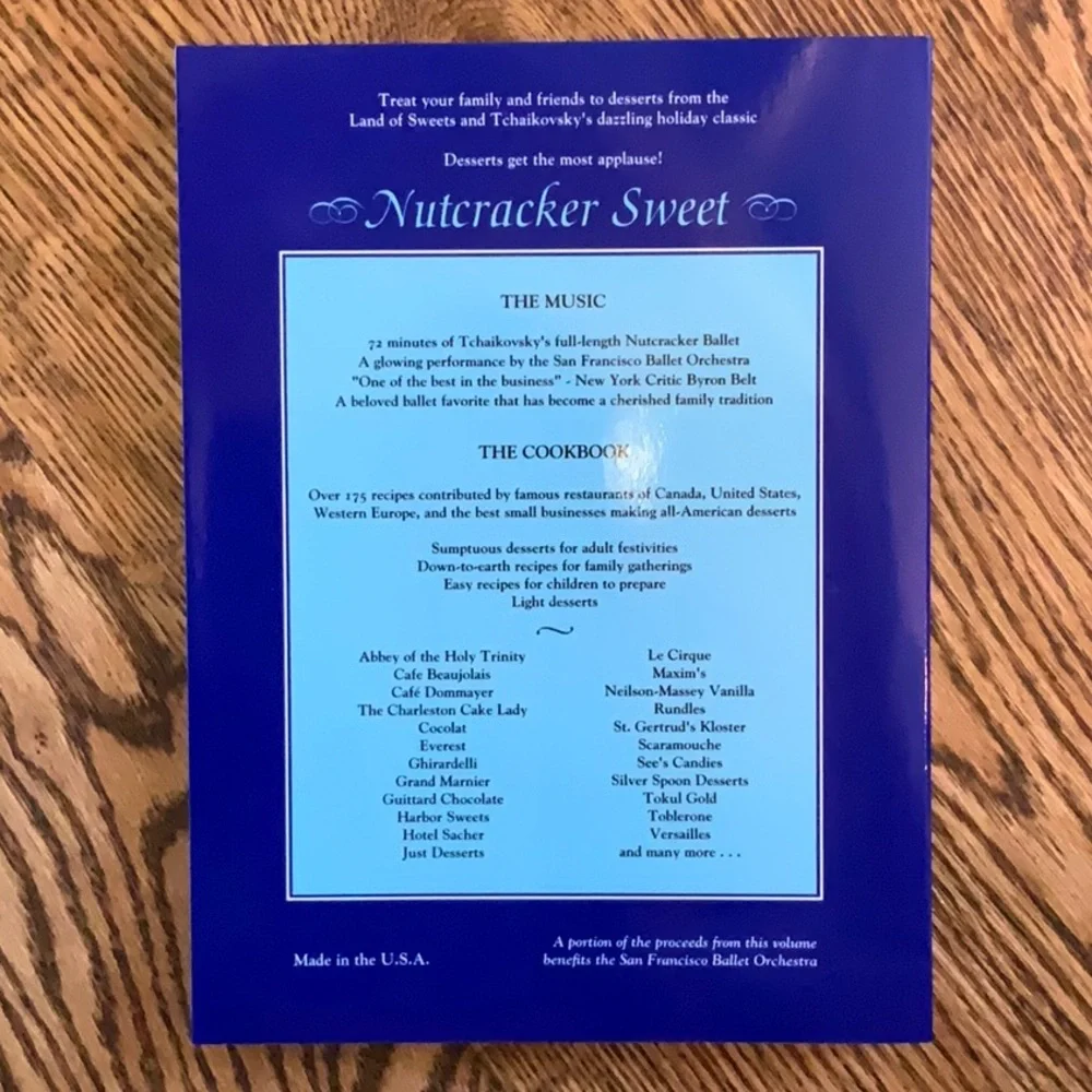 Dessert Cookbook & Music of the Nutcracker Ballet